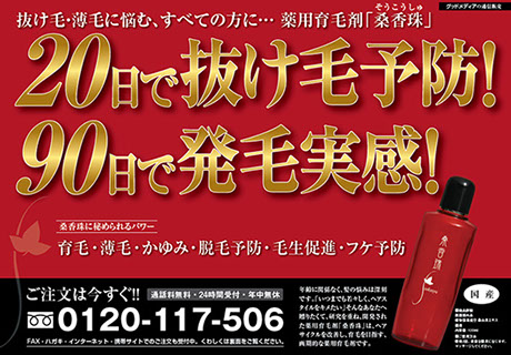 育毛剤新聞折込チラシ大